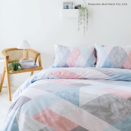 ชุดผ้าปูผ้านวม 5 ฟุต DARLING MATTRESS รุ่นแอบสแตรกต์ ลายมาร์เบิ้ล_1